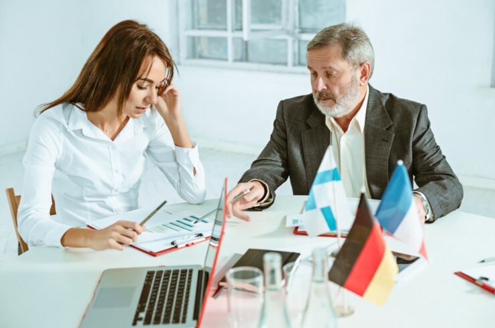 business people working together Germany SaaS Company