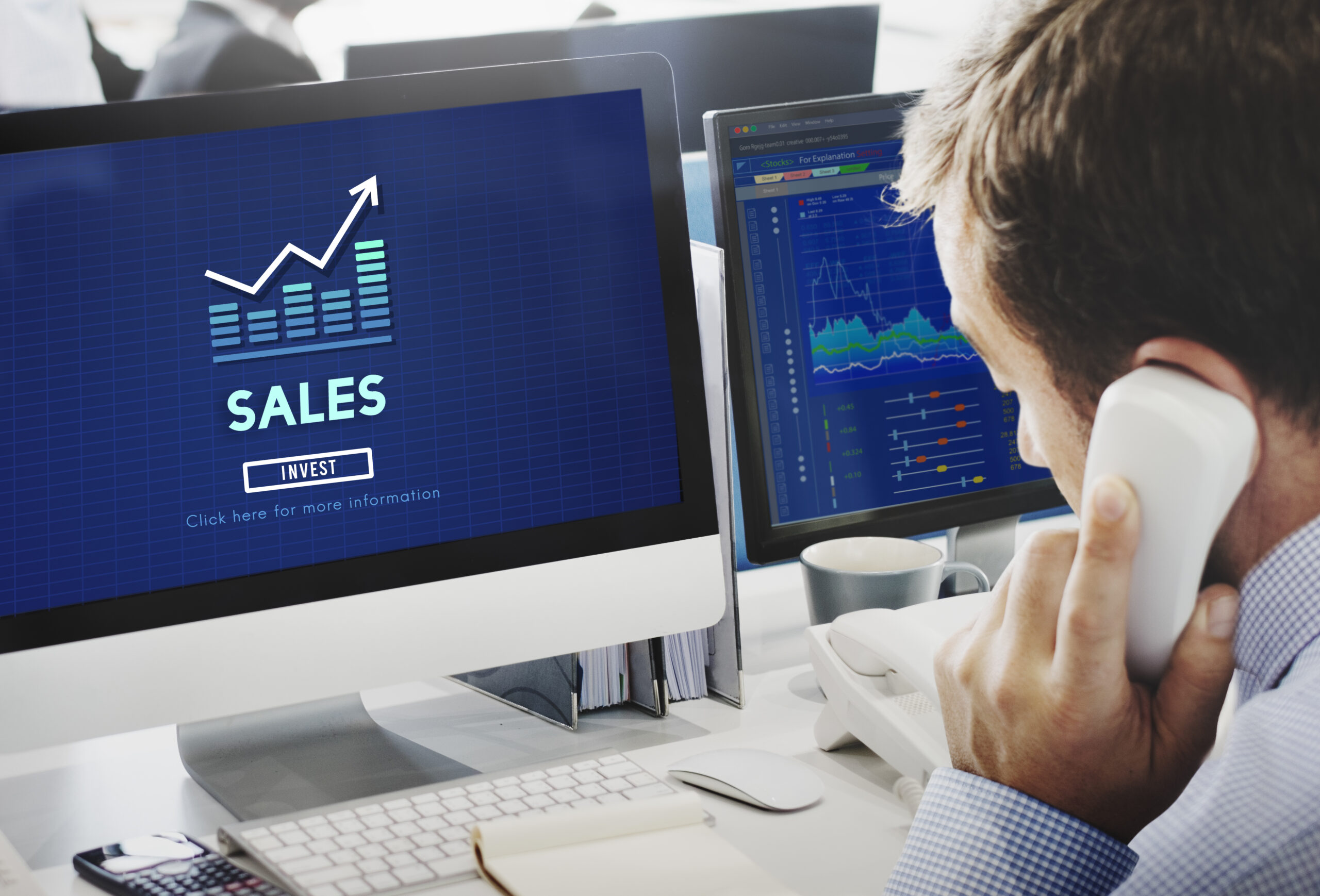 Sales Process Retail Income Profit Accounting Concept