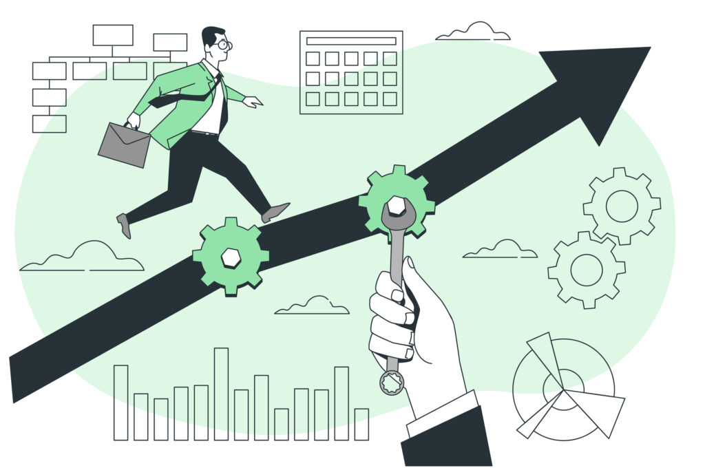 Business support concept illustration