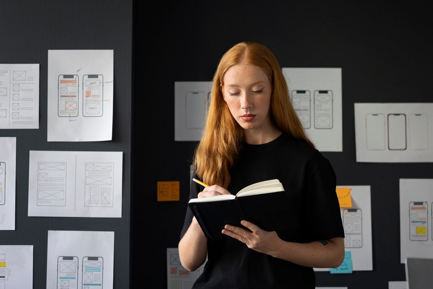 female-web-designer-office-with-notebook_professional sales presentations