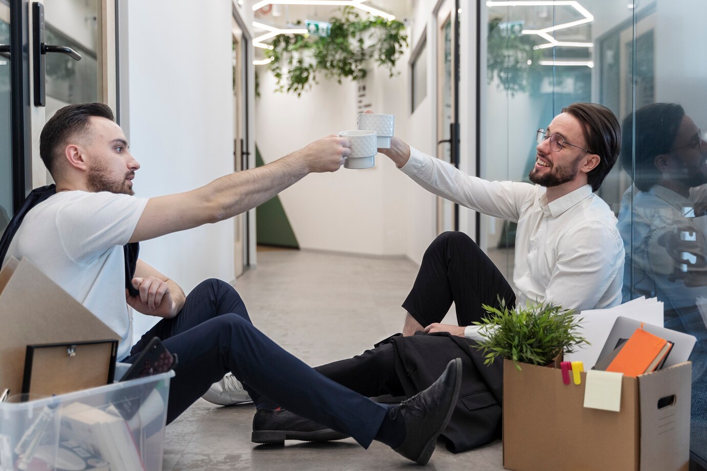 full-shot-men-clinking-cups-work_outsourcing sales insights