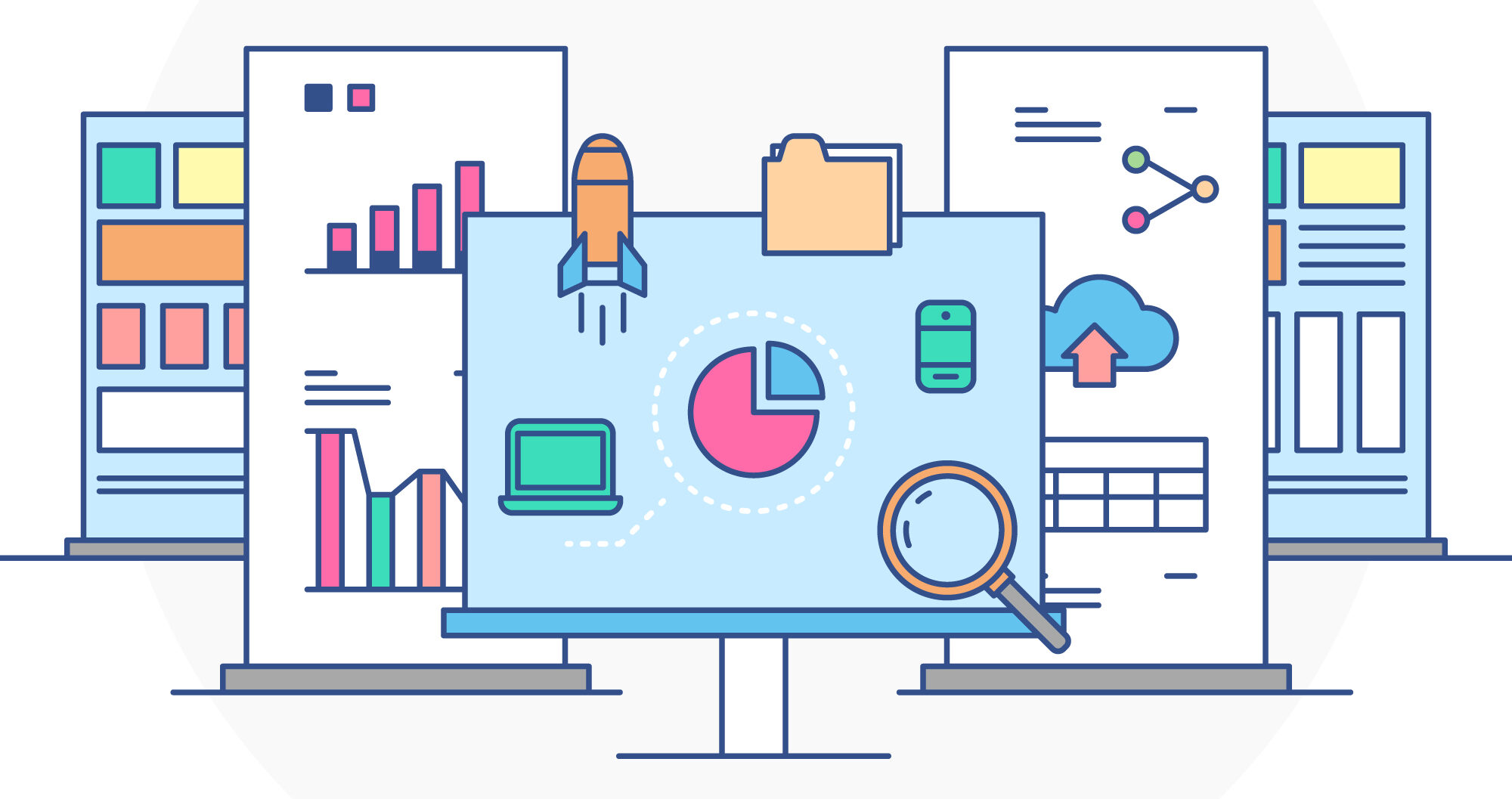 infographic-analytics-illustration automated sales